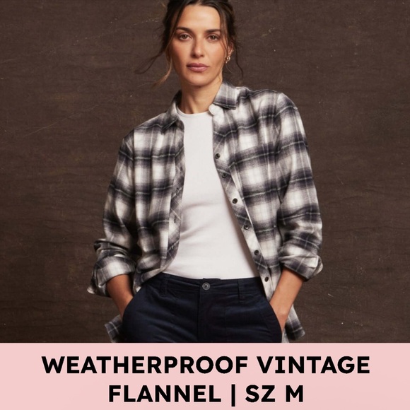 Weatherproof Tops - Weatherproof Vintage Buffalo Check Flannel - M - Black & White
